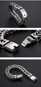Personalized Single-Layer V-Shaped Overlord Chain Stainless Steel Men Bracelet