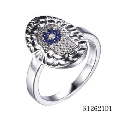 Turkish Style Hammer 925 Sterling Silver with CZ Ring