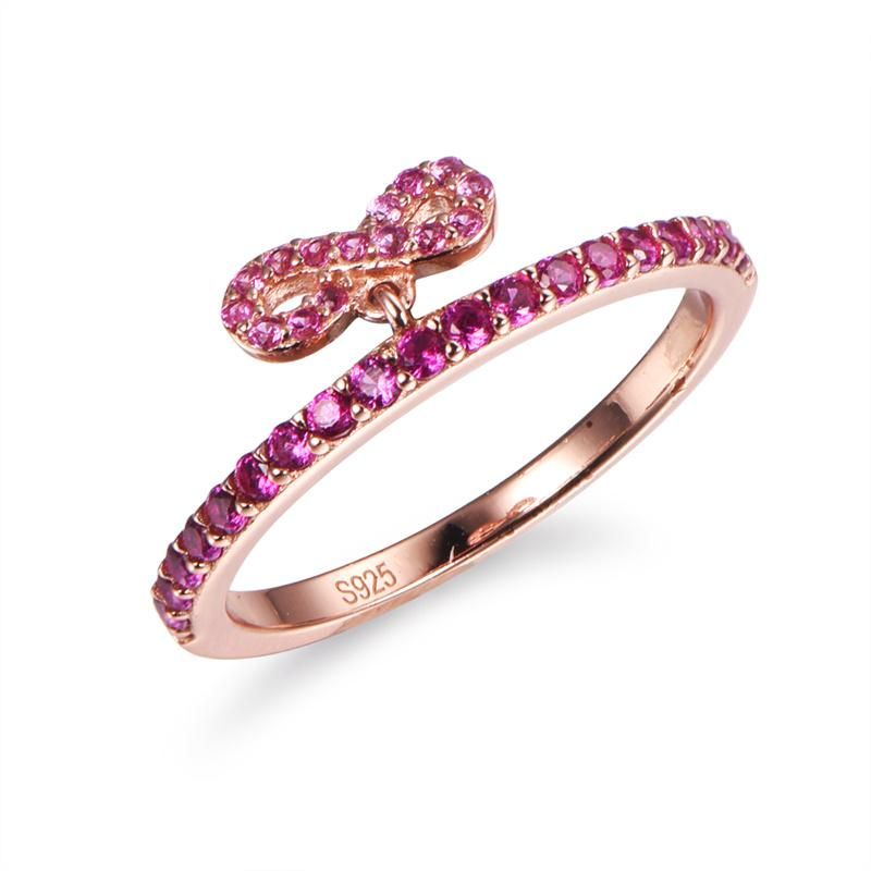 Hot Sale 925 Sterling Silver with CZ Charm Ring