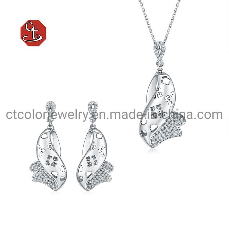 Hot Silver Set Jewelry Imitation Diamond Earring for Women