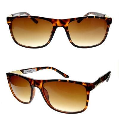 Plastic Sunglasses with Metal Temples for Men