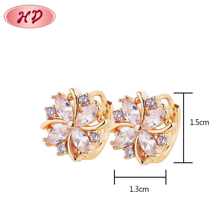 2020 New Fashion Cheap 18K Gold Plated Colorful Earrings Jewelry