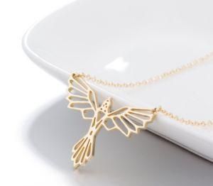Phoenix Sterling Silver Charm Design Cute Luxury Chain Necklace for Women Custom Name Sublimation 18K Gold Necklace