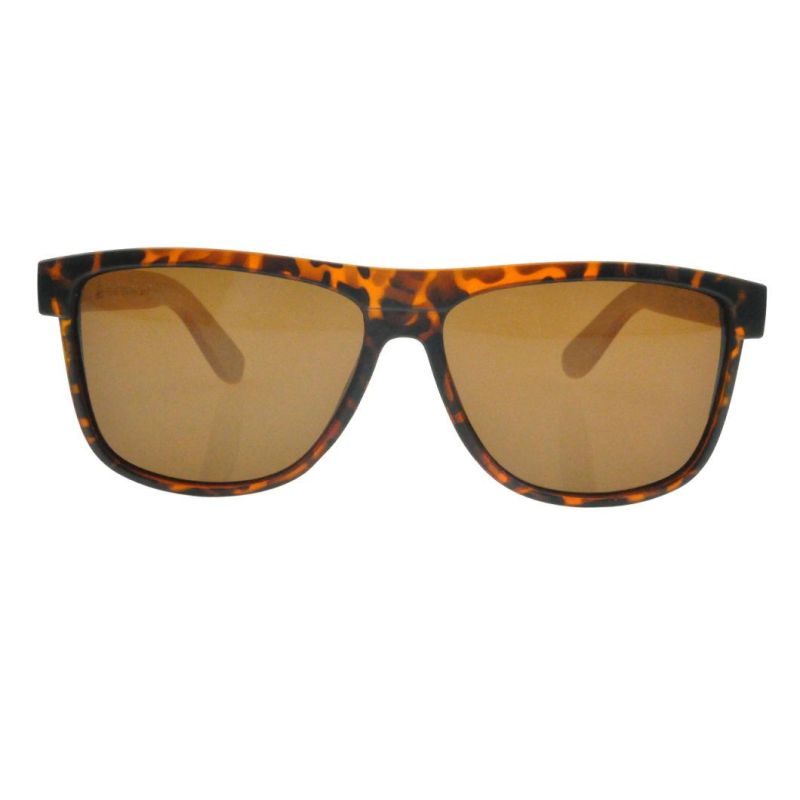 2017 Square Shape Fashion Sunglasses with Bamboo Temples