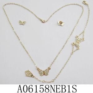 Mexico 18k Gold Plating Jewellery Set (A06158NEB1S)