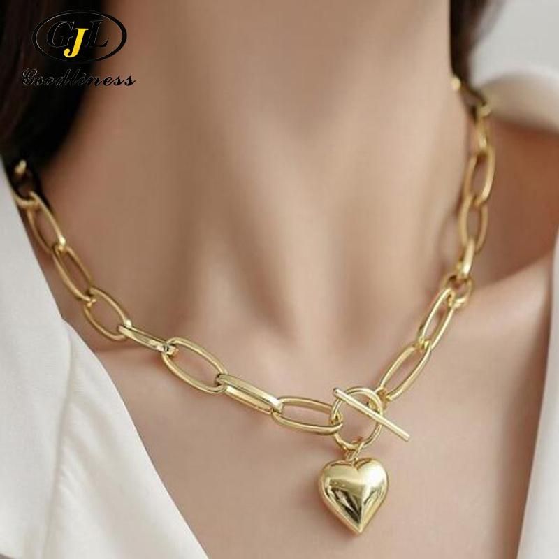 Silver Accessories Heart Shape Necklace Bracelet Earring Fashion Jewelry