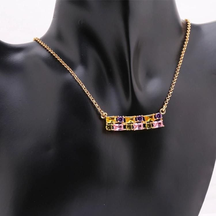 Costume Wholesale Fashion Imitation Gold Silver Stainless Steel Charm Earring Sets Pendant Necklace Jewelry