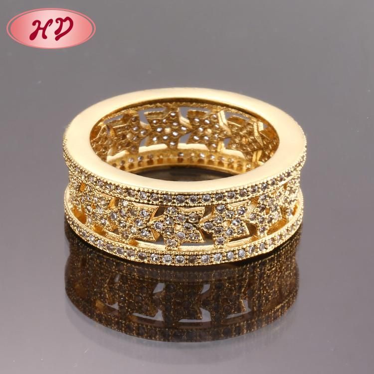 Women Fashion Silver 18K Gold Plated Stainless Steel Wedding Engagement Finger Rings Jewelry Design