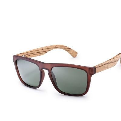 Hot Selling High Quality Cheap Fashion PC Frame Wood Temple Polarized Bamboo Sunglasses