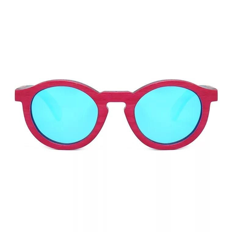 Cute Children Kids Polarized UV400 Wooden Sunglasses