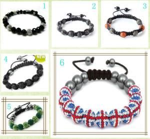 New Style Shamballa Bracelet with Pave Crystal Beads Jewelry Assort Design 10mm Normal Size