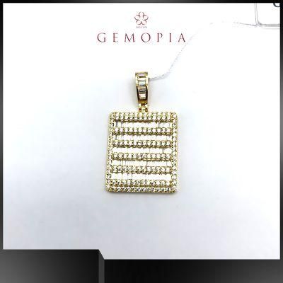 Hip Hop Jewelry Sterling Silver Diamond Pendant for Men
