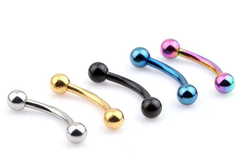 Fashion Jewelry Body Piercings Banana Stainless Steel Jewelry G23 Titanium Piercing Jewelry Tp1903