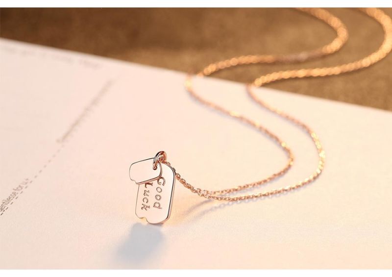 Custom Good Luck Pendant Men Silver Necklace Jewelry