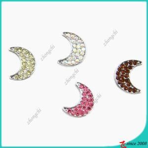 8mm Crystals Moon Slider Charm Beads for Bracelet Making (JP08)