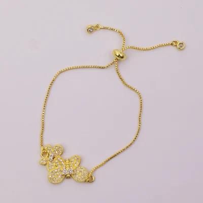 2020 New Fashion Wholesale High Quality Jewelry Adjustable Wire 18K Gold Plated Chain Bracelet