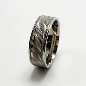 Fashion Accessories Stainless Steel Silver Wide Ring Jewelry