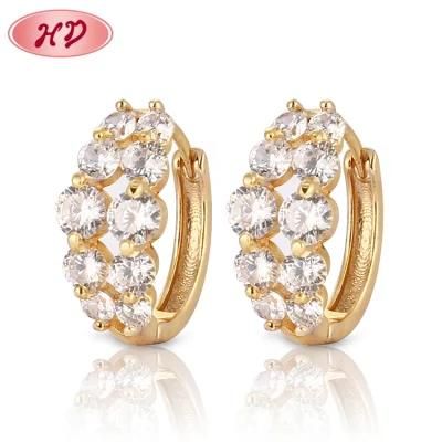 2020 Fashion Latest Style 18K Saudi Gold Earrings Jewelry with Wholesale Price