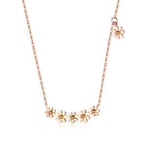 Gold Plated Stainless Steel Small Daisy Clavicle Chain