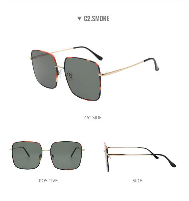 2022 New Fashion Sunglasses UV400 Oversized Classic Design Glasses Big Frame