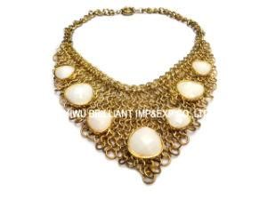 Fashion Diamond Jewellery Gold Necklace Set