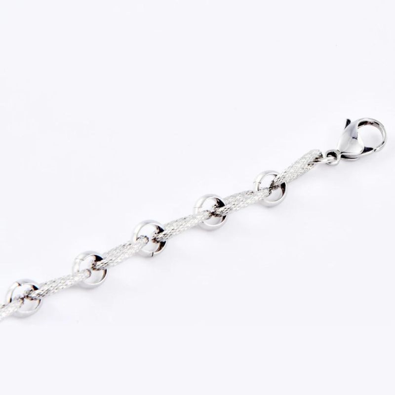 Hip Hop Stainless Steel Sliver Bold Link Chain Bracelet Gold Plated Fashion Jewellery for Men