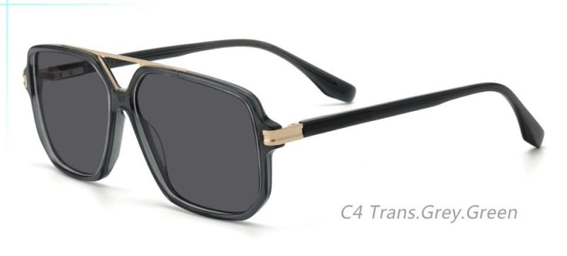 Polarized Sunglasses for Men Women with Hand Made Acetate Frame, Ideal for Driving Fishing Cycling and Running, UV Protection