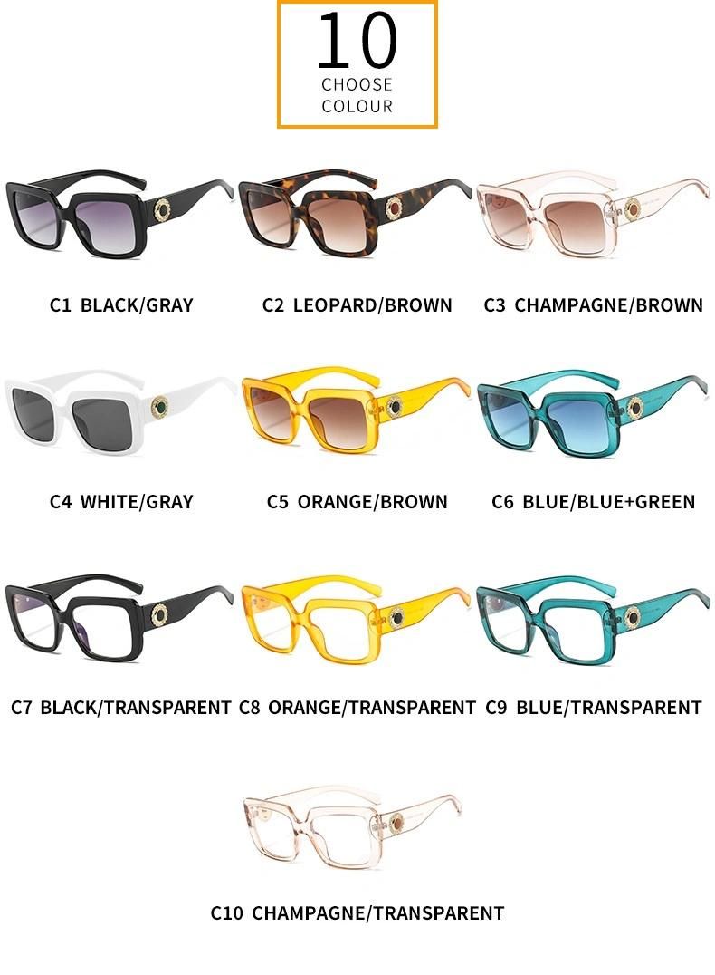 Square Frame Sunglasses PC Ladies Sunglasses Wholesale