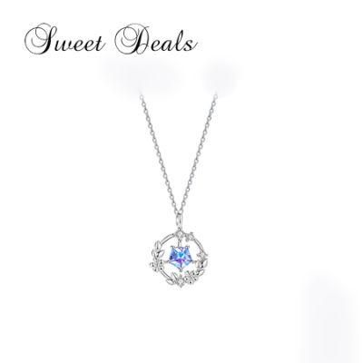 Fashion S925 Necklace Sterling Silver Collarbone Pendant Necklace