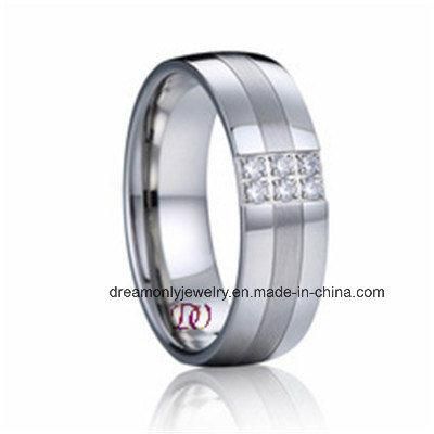 Manual Stone Setting Custom Design Stainless Steel Ring