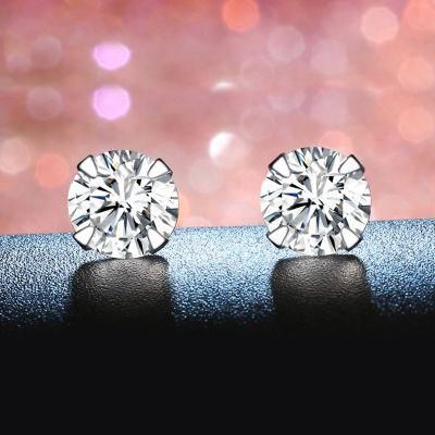 S925 Sterling Silver Stud Fashion Wedding Earrings Jewellry