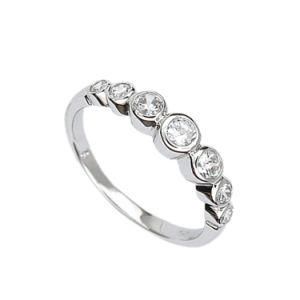 Wholesale White Sapphire White Topaz 925 Sterling Silver Gemstone Ring