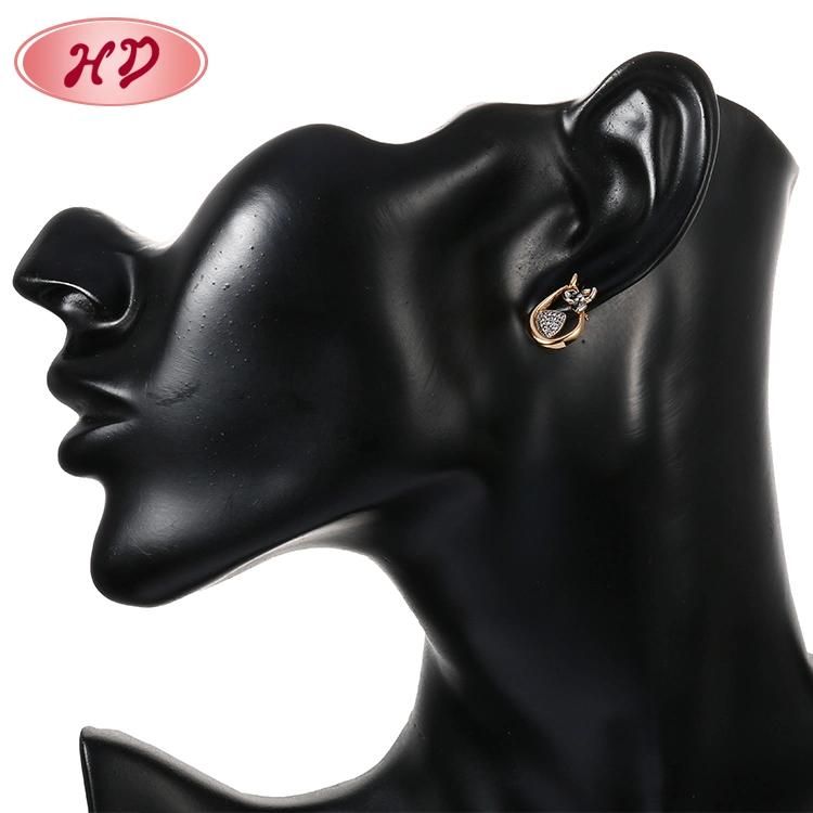 Fashion Accessories 18K Gold Plated Alloy Silver Women CZ Jewelry Sets Chain Pendant Necklace