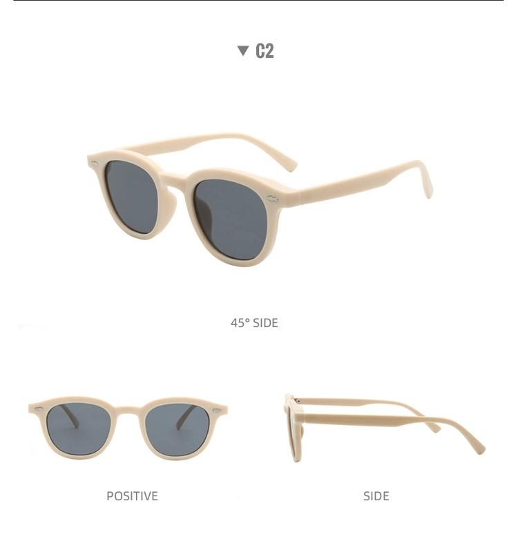 2022 Designer Sun Glasses for Wholesale Women Shades UV400 Oversized Big Round Plastic Sunglasses