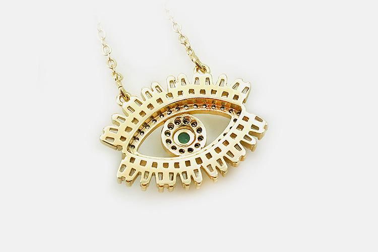 Fashion Creative Gold Plated Pendant Devil Eye Necklace Women Zircon Fashion Jewelry