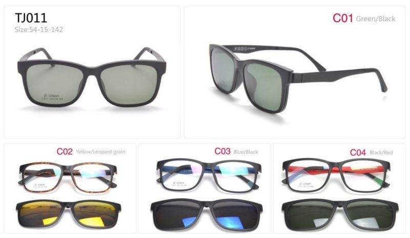 Clip Sunglasses Magenetic Sunglasses Eyeglasses Function Sunglasses Visor Summer Glasses (TJ007-TJ016)