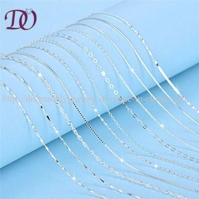 Wholesale New Product Professional Machine Made 925 Sterling Silver Necklace Chains