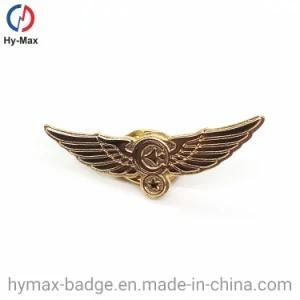 Promotional Gifts Silver Gold Pilot Wings Custom Metal Lapel Pin