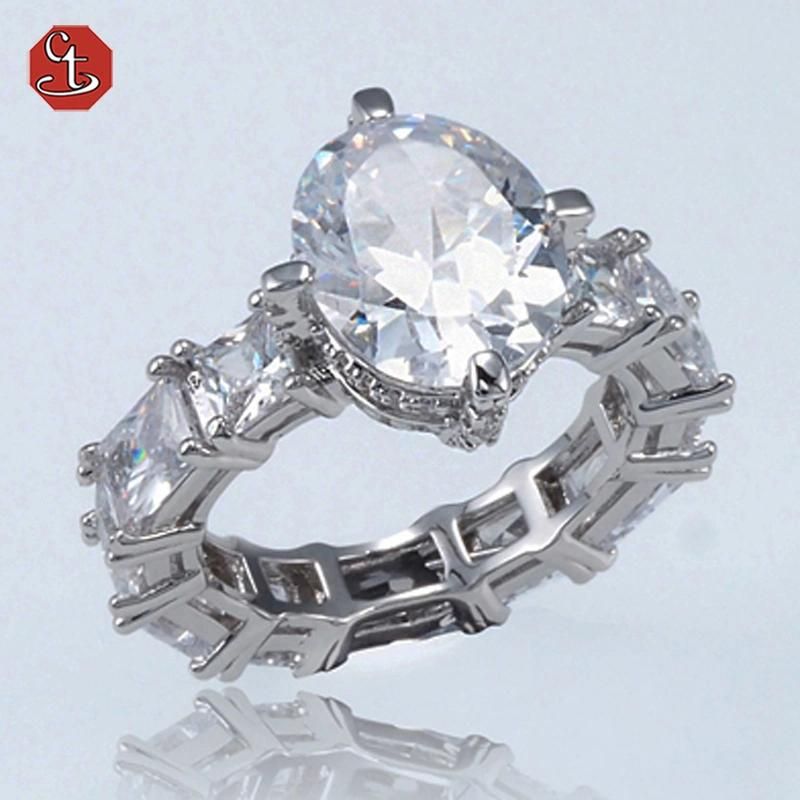 Fashion 18K 14K Gold Plated Fashion Wedding Stainless Steel Silver Man Finger Rings Design Engagement Jewelry
