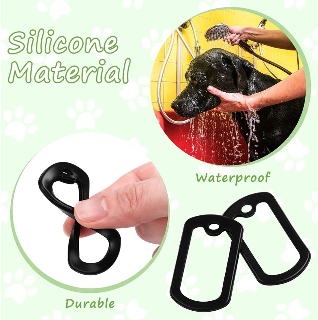 Dog Tag Rubber Silencer with Ball Chain