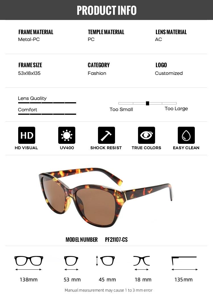 2022 New Fashion Wholesale Classical Popular Unisex Fashion Polarized Sunglasses
