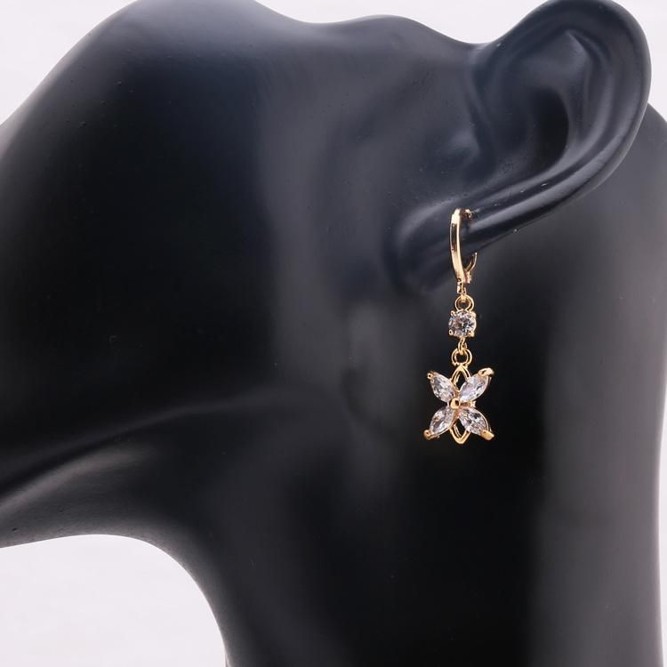 Wholesale Costume Fashion Imitation Gold Silver Stainless Steel Charm Jewelry with Earring Sets Pendant Necklace