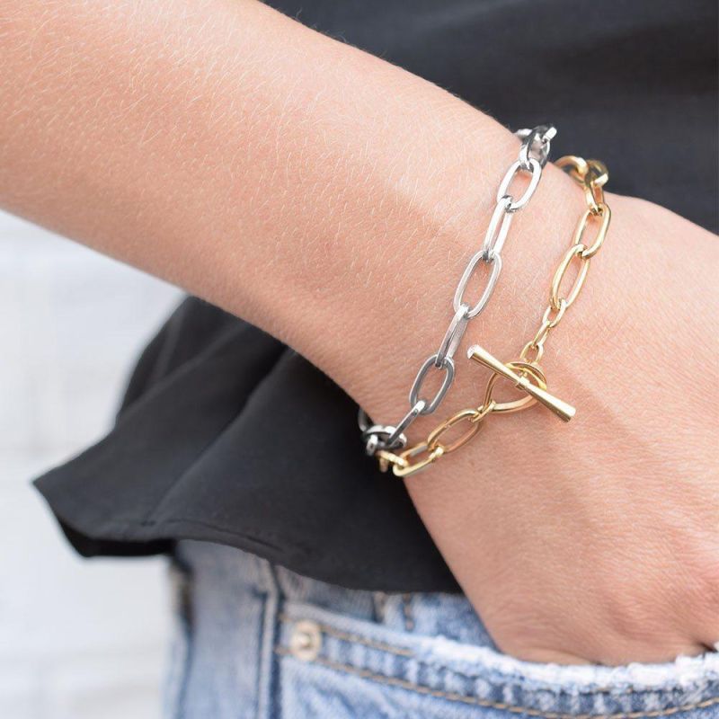 Hot-Selling Japanese and Korean Fashion Stainless Steel Chain Bracelet