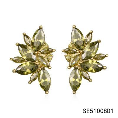 Classic Fashion Flower 925 Sterling Silver Stud Earrings