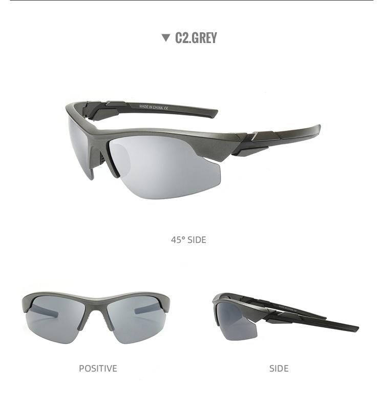 Custom 2022 Fashion Double Injection Frame Men Tac Polarized Outdoor Cycling Sport Sunglasses