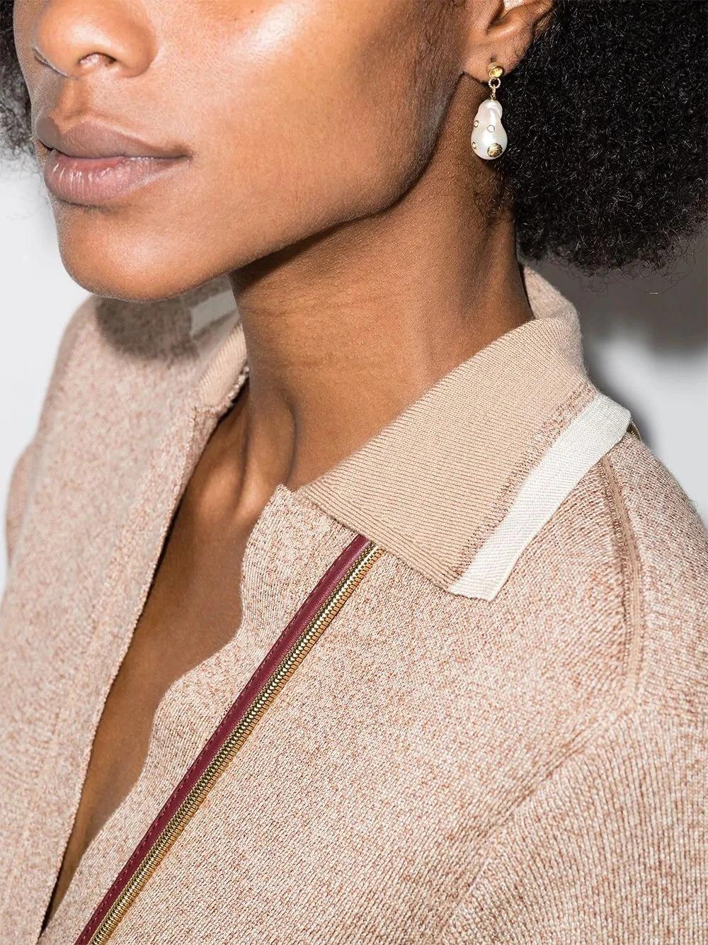 Natural Irregular Pearl Pendant Fashion Earrings Jewelry