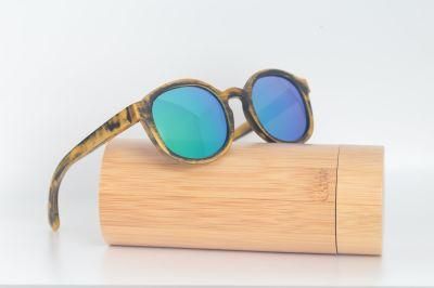 Hot Novelty Items Custom Happy New Year Gift Wooden Sunglasses