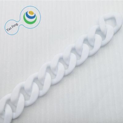 40mm Transparent Color Design Series Ornament Chain Plastic Chain for Bag Accessories (YF288-19)
