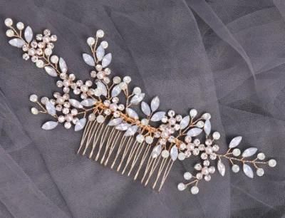 Bridal Wedding Crystal Hair Vines Hair Comb Hair Clip Headpiece for Women
