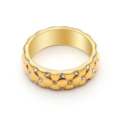 Fashion jewelry Eternity Chic Copper Rings with Cubic Zircon